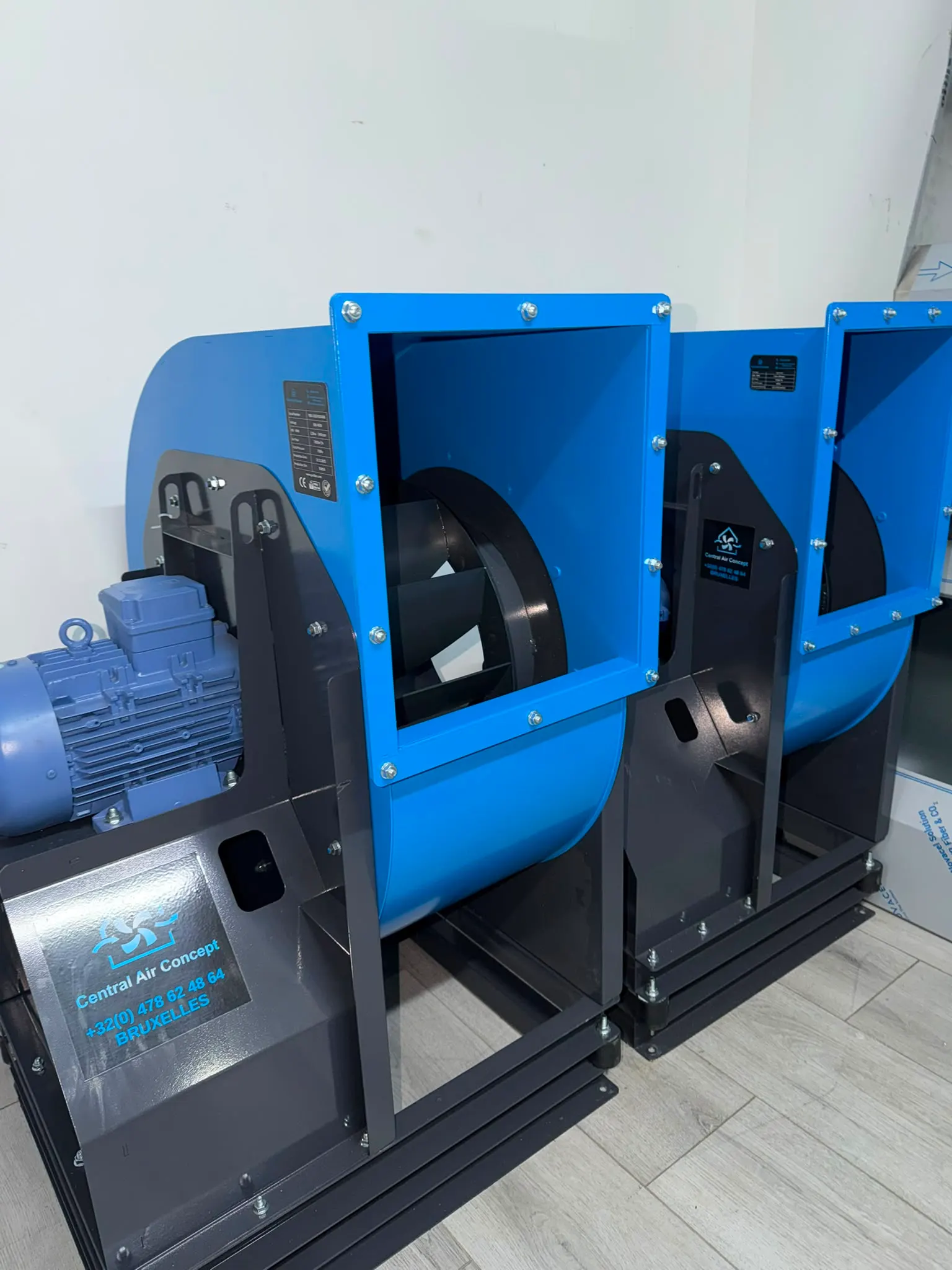 Ventilateurs centrifuges Central Air Concept en stock à Bruxelles